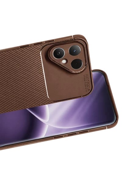 Mey İthalat®  Tecno Pova Curve 2 5G Auto Focus Karbon Kapak - Kahverengi