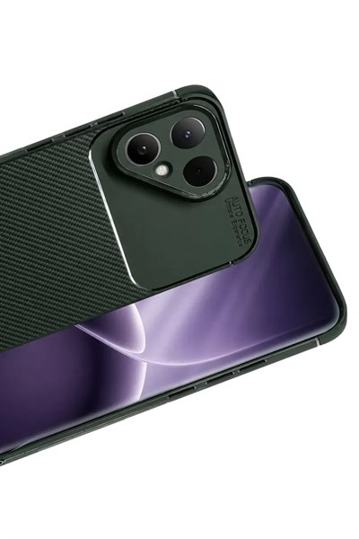 Mey İthalat®  Tecno Pova Curve 2 5G Auto Focus Karbon Kapak - Koyu Yeşil