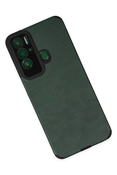 Mey İthalat®  Tecno Pova Neo Kılıf Loop Deri Silikon - Yeşil