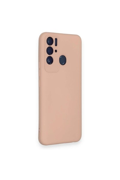 Mey İthalat®  Tecno Pova Neo Kılıf Nano içi Kadife Silikon - Pudra