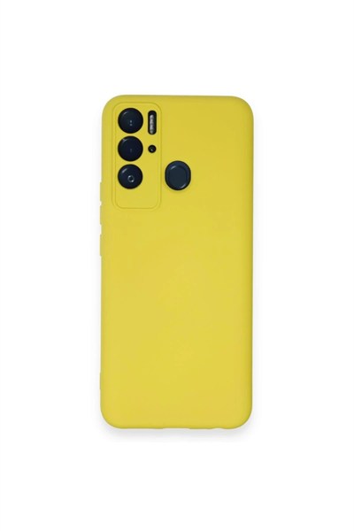Mey İthalat®  Tecno Pova Neo Kılıf Nano içi Kadife Silikon - Sarı