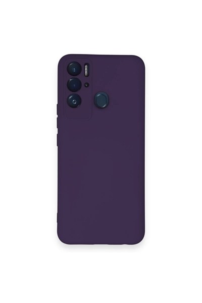 Mey İthalat®  Tecno Pova Neo Kılıf Nano içi Kadife Silikon - Mor