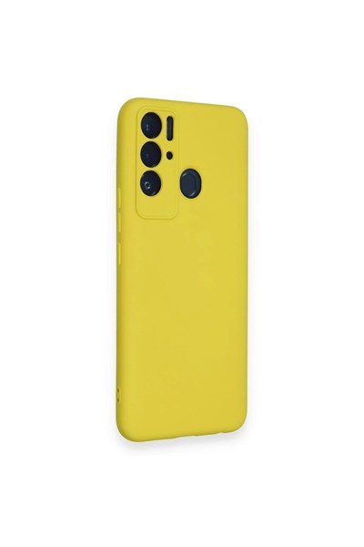Mey İthalat®  Tecno Pova Neo Kılıf Nano içi Kadife Silikon - Sarı