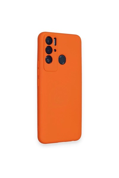 Mey İthalat®  Tecno Pova Neo Kılıf Nano içi Kadife Silikon - Turuncu