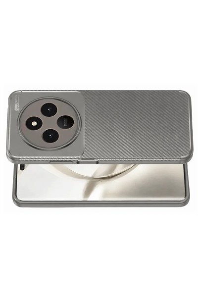 Mey İthalat®  Tecno Spark 30 Kılıf Auto Focus Karbon Kapak - Gri