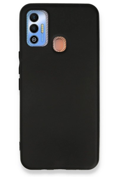 Mey İthalat®  Tecno Spark 7T Kılıf First Silikon - Siyah