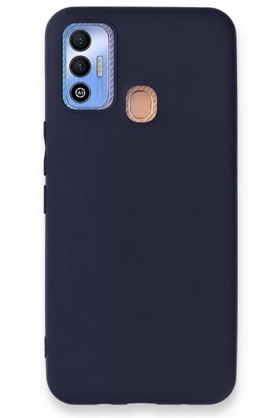 Mey İthalat®  Tecno Spark 7T Kılıf First Silikon - Lacivert