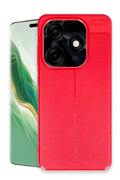 Mey İthalat®  Tecno Spark Go 2024 Kılıf Auto Focus Kapak - Kırmızı