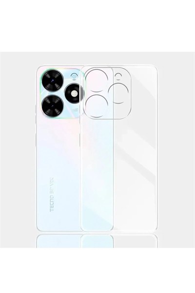 Mey İthalat®  Tecno Spark Go 2024 Kılıf Lüx Şeffaf Silikon