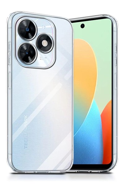 Mey İthalat®  Tecno Spark Go 2024 Kılıf Lüx Şeffaf Silikon