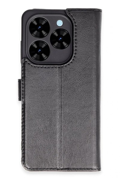 Mey İthalat®  Tecno Spark Go 2024 Kılıf Trend S Plus Kapaklı Kılıf - Siyah