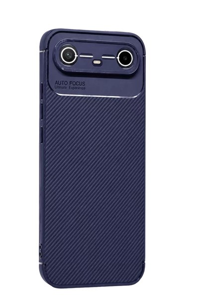 Mey İthalat®  Tecno Spark Slim 5G Auto Focus Karbon Kapak - Lacivert