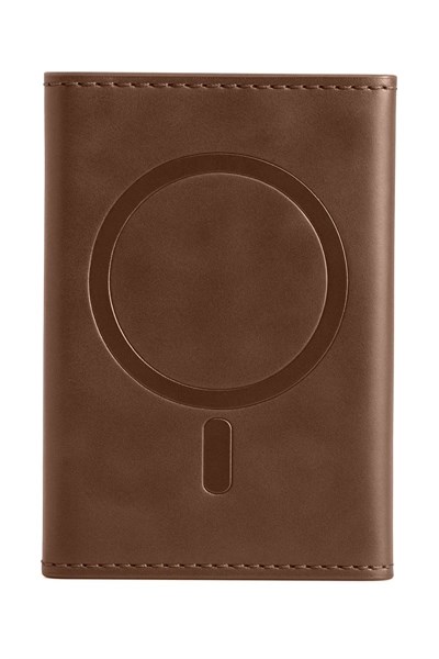 Mey İthalat®  Tema Magsafe Deri Kartlık - Taba
