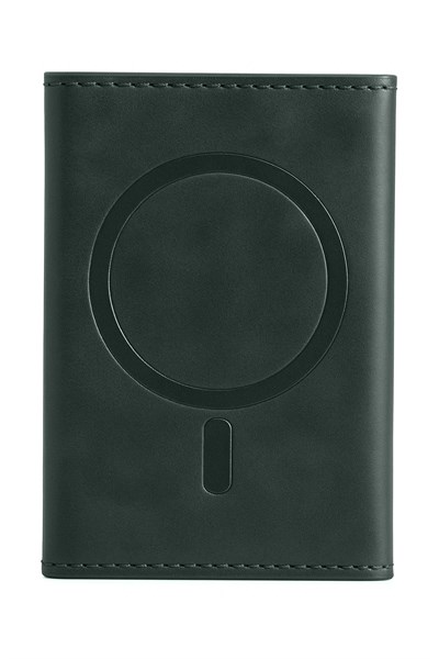 Mey İthalat®  Tema Magsafe Deri Kartlık - Yeşil