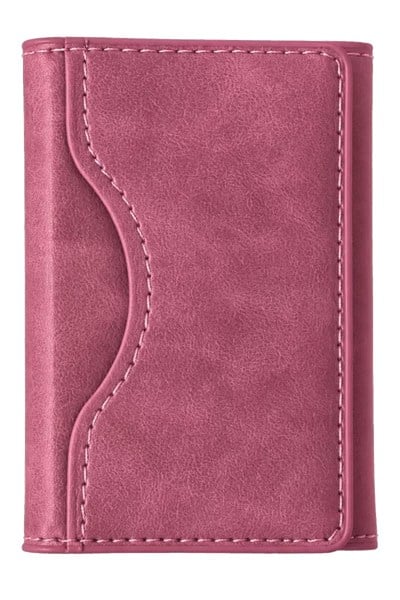 Mey İthalat®  Tema Magsafe Deri Kartlık - Pembe
