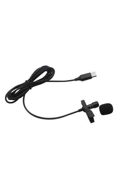 Mey İthalat®  Type-C 2 Metre Double Mikrofon - Siyah