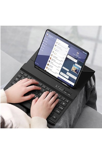 Mey İthalat®  Universal Universal Kılıf Fold Klavye - Siyah