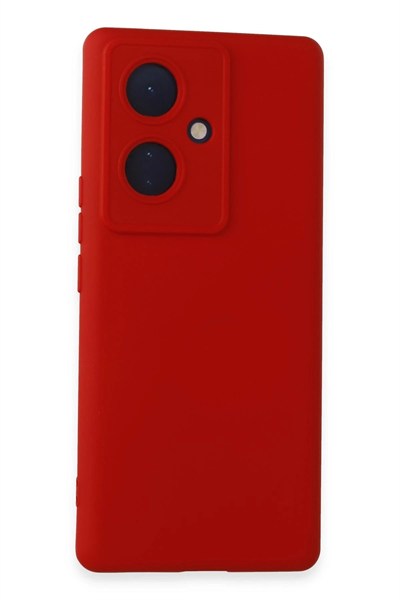 Mey İthalat®  Vivo V29 Lite Kılıf Nano içi Kadife Silikon - Kırmızı