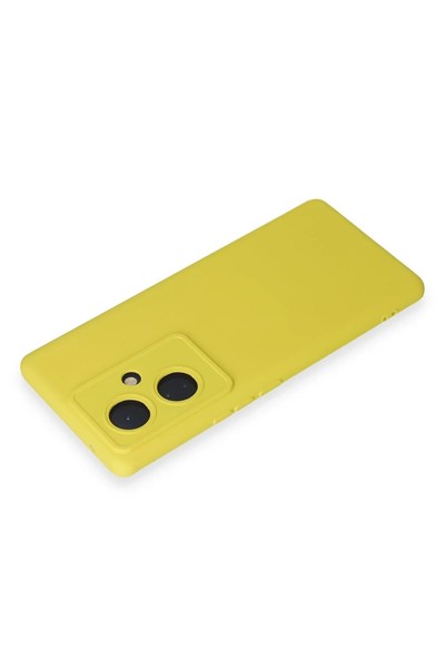 Mey İthalat®  Vivo V29 Lite Kılıf Nano içi Kadife Silikon - Sarı