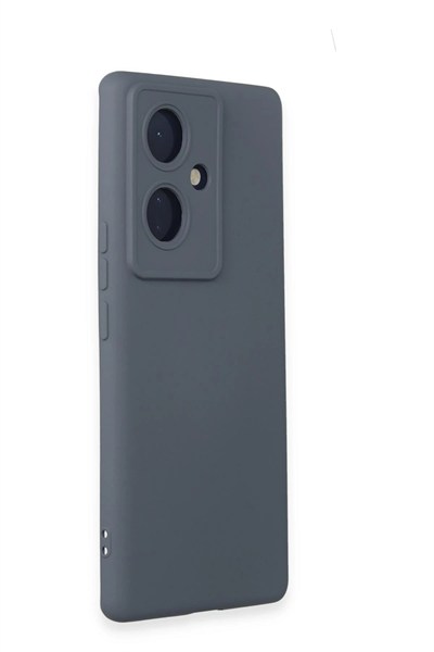 Mey İthalat®  Vivo V29 Lite Kılıf Nano içi Kadife Silikon - Gri