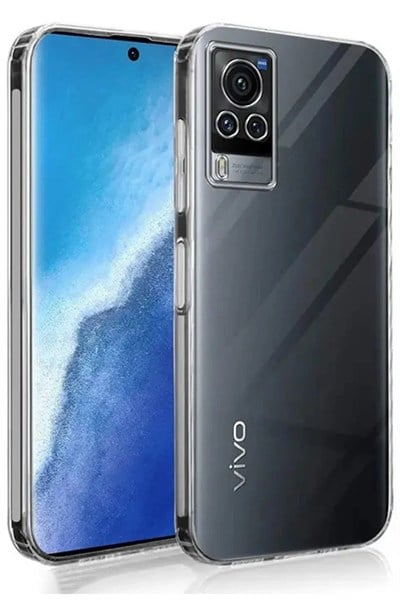 Mey İthalat®  Vivo V30 5G Kılıf Lüx Şeffaf Silikon