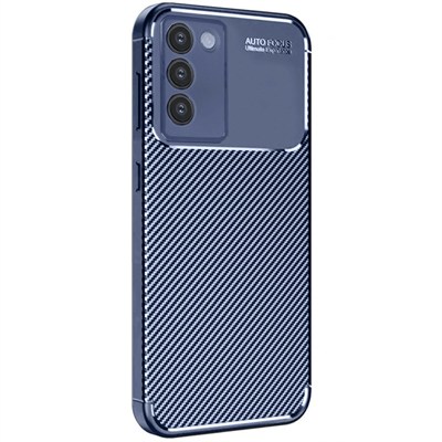 Mey İthalat®  Vivo V30 Lite 4G Kılıf Auto Focus Karbon Kapak - Lacivert