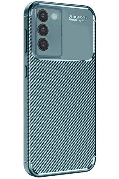 Mey İthalat®  Vivo V30 Lite 4G Kılıf Auto Focus Karbon Kapak - Koyu Yeşil