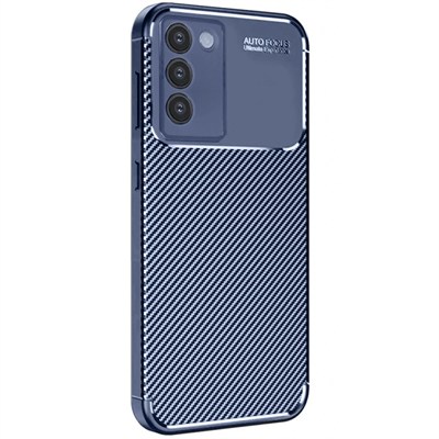 Mey İthalat®  Vivo V30 Lite 4G Kılıf Auto Focus Karbon Kapak - Lacivert