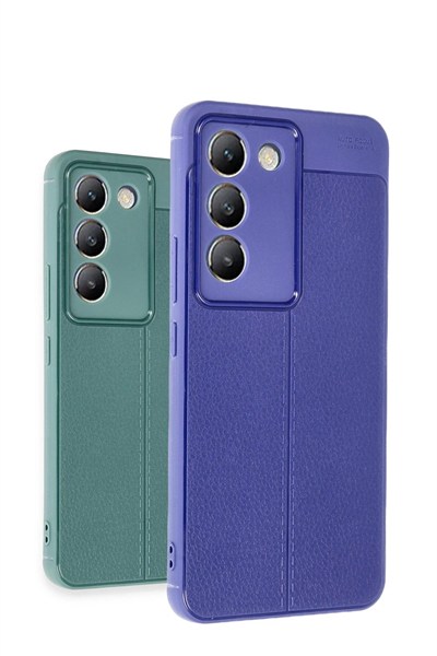 Mey İthalat®  Vivo V30 Lite 4G Kılıf Auto Focus Kapak - Mavi