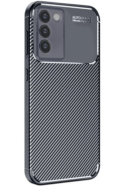 Mey İthalat®  Vivo V30 Lite 4G Kılıf Auto Focus Karbon Kapak - Siyah
