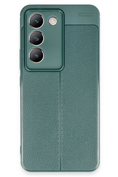 Mey İthalat®  Vivo V30 Lite 4G Kılıf Auto Focus Kapak - Koyu Yeşil