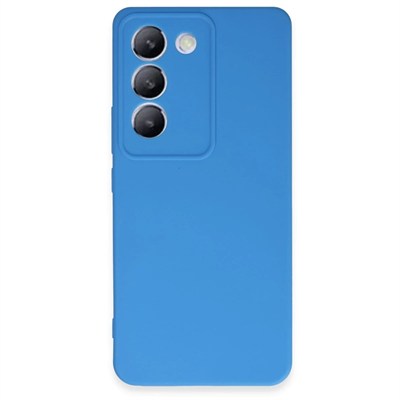 Mey İthalat®  Vivo V30 Lite 4G Kılıf First Silikon - Mavi