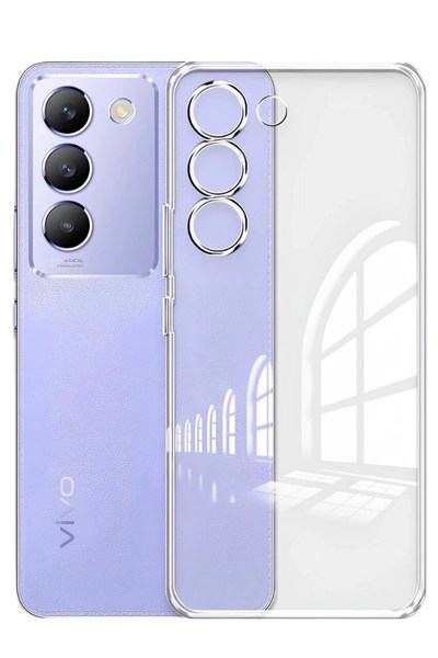 Mey İthalat®  Vivo V30 Lite 4G Kılıf Lüx Şeffaf Silikon