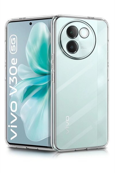 Mey İthalat®  Vivo V30e Kılıf Lüx Şeffaf Silikon