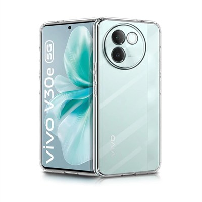 Mey İthalat®  Vivo V30e Kılıf Lüx Şeffaf Silikon