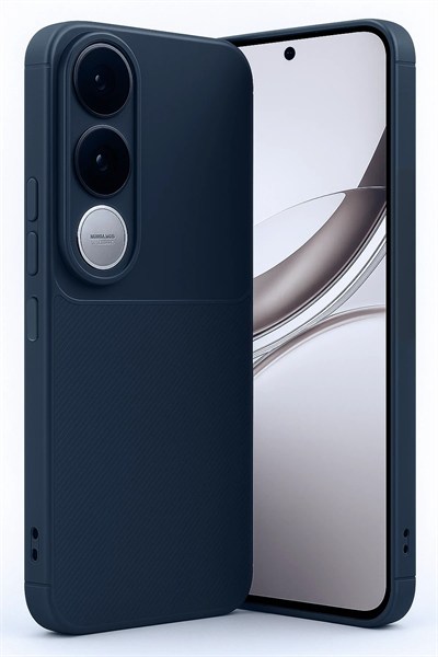 Mey İthalat®  Vivo V50 Lite 4G Auto Focus Karbon Kapak - Lacivert