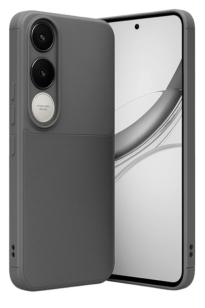 Mey İthalat®  Vivo V50 Lite 4G Auto Focus Karbon Kapak - Gri