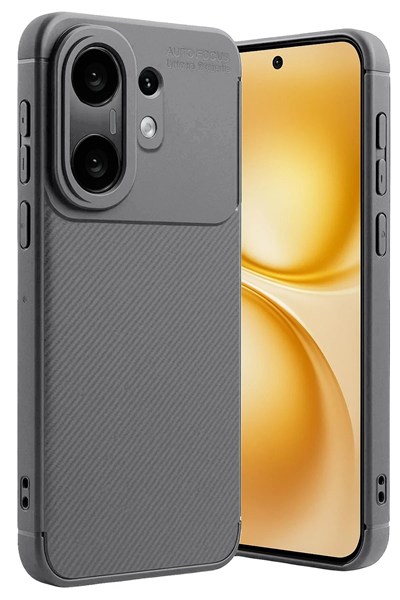 Mey İthalat®  Vivo X200 FE Auto Focus Karbon Kapak -Gri