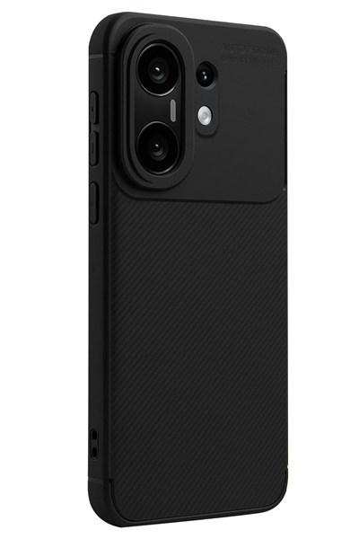 Mey İthalat®  Vivo X200 FE Auto Focus Karbon Kapak - Siyah