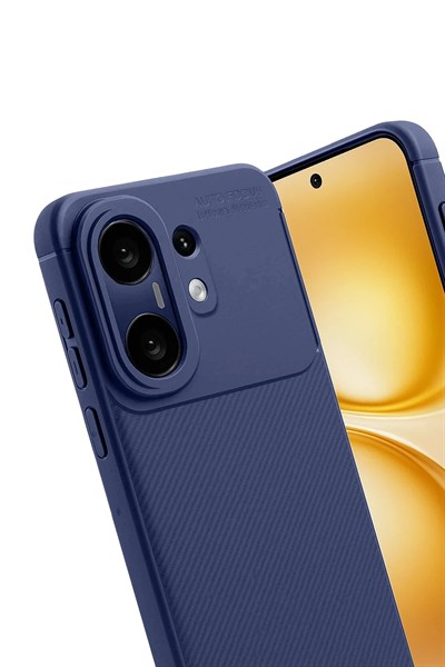 Mey İthalat®  Vivo X200 FE Auto Focus Karbon Kapak - Lacivert