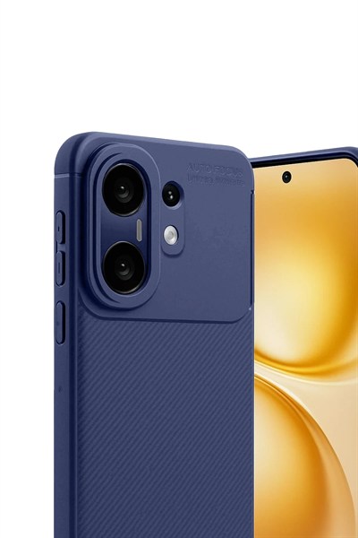 Mey İthalat®  Vivo X200 FE Auto Focus Karbon Kapak - Lacivert