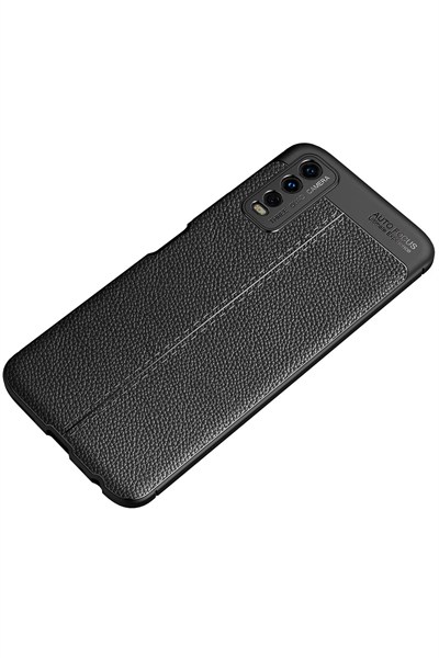 Mey İthalat®  Vivo Y11S Kılıf Auto Focus Kapak - Siyah