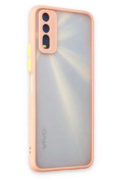 Mey İthalat®  Vivo Y11S Kılıf Montreal Silikon Kapak - Pembe