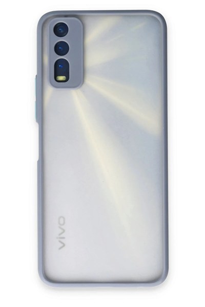 Mey İthalat®  Vivo Y11S Kılıf Montreal Silikon Kapak - Gri