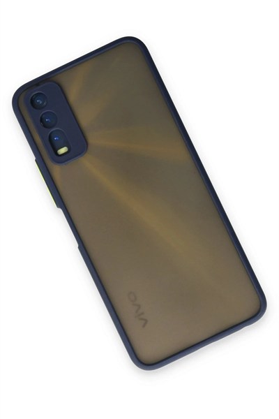 Mey İthalat®  Vivo Y11S Kılıf Montreal Silikon Kapak - Lacivert