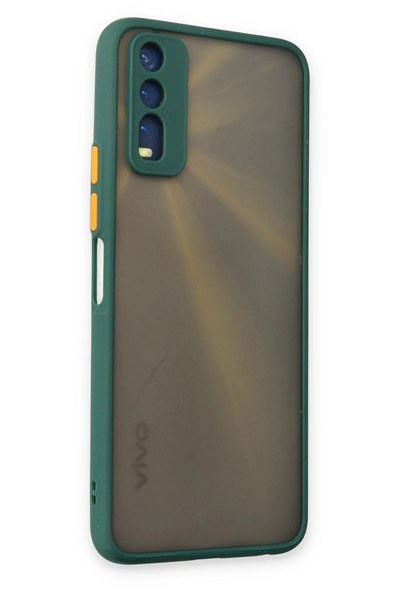 Mey İthalat®  Vivo Y11S Kılıf Montreal Silikon Kapak - Yeşil