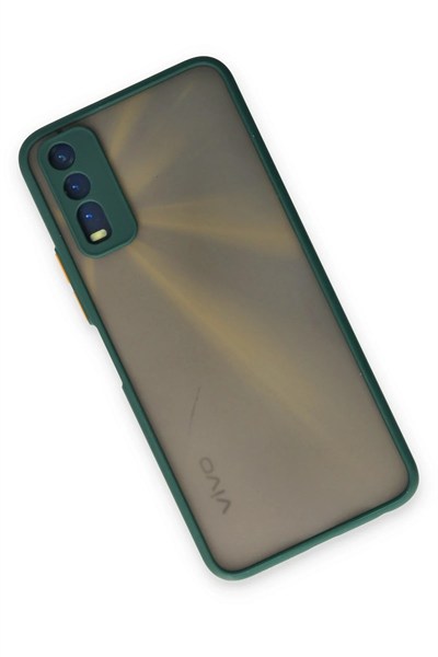 Mey İthalat®  Vivo Y11S Kılıf Montreal Silikon Kapak - Yeşil