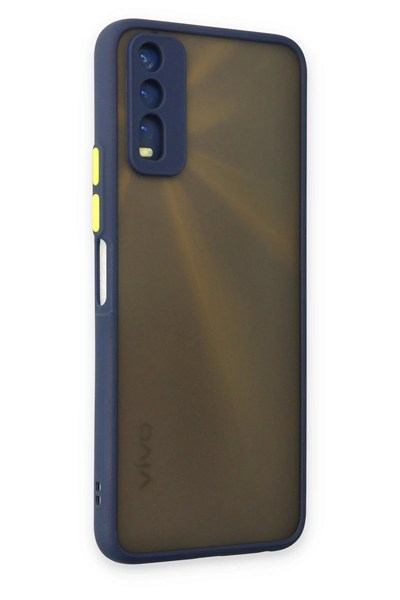 Mey İthalat®  Vivo Y11S Kılıf Montreal Silikon Kapak - Lacivert