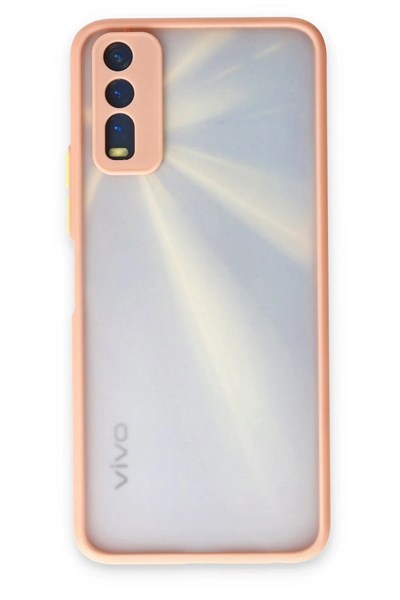 Mey İthalat®  Vivo Y11S Kılıf Montreal Silikon Kapak - Pembe