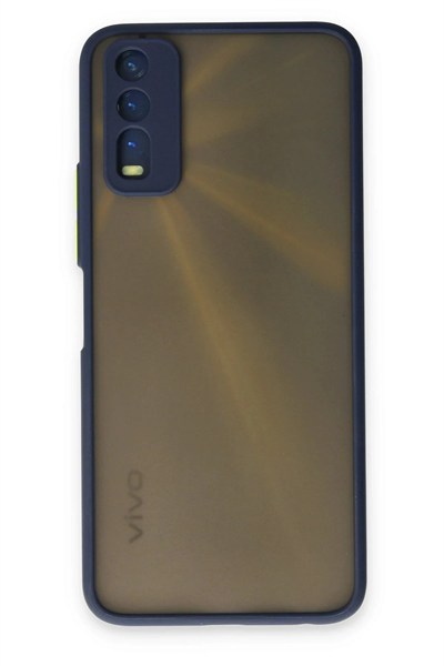 Mey İthalat®  Vivo Y11S Kılıf Montreal Silikon Kapak - Lacivert